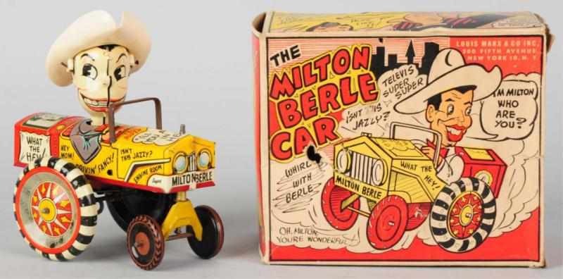 Appraisal: Tin Marx Milton Berle Whoopee Car Wind-Up Toy American Working