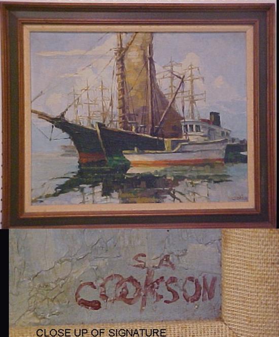 Appraisal: Stanley A Cookson b California oil on canvasboard signed LR