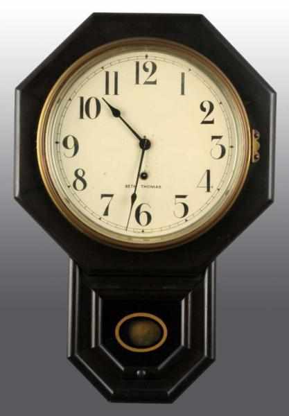 Appraisal: Seth Thomas Wall Clock Description Time only clock with pendulum