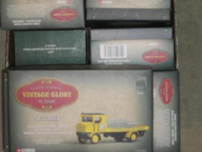 Appraisal: Nine Vintage Glory of Steam models boxed E