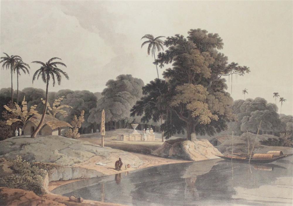 Appraisal: THOMAS DANIELL BRITISH - NEAR BANDELL ON THE RIVER HOOGLY