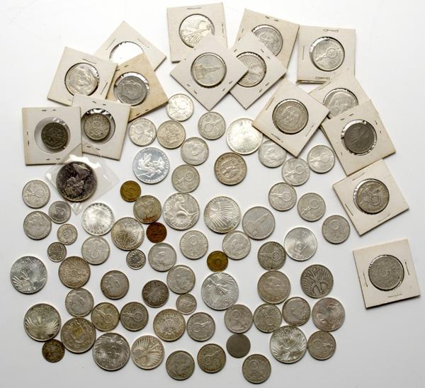 Appraisal: SILVER COINS Including Nazi silver coins and other foreign coins