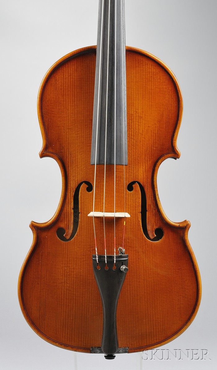 Appraisal: Modern Violin labeled ENRICO ORSELLI length of back mm