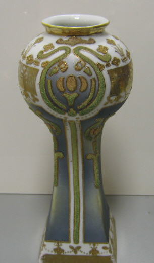 Appraisal: NIPPON CORALENE VASE Decorated in an Art Nouveau style with