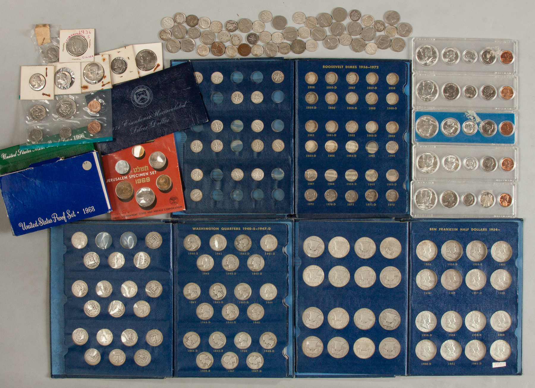 Appraisal: Large Group of American Silver Coins Incl Proof sets Dollars