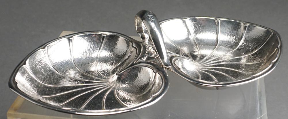 Appraisal: Webster Company Sterling Silver Leaf-Form Double Dish ozt