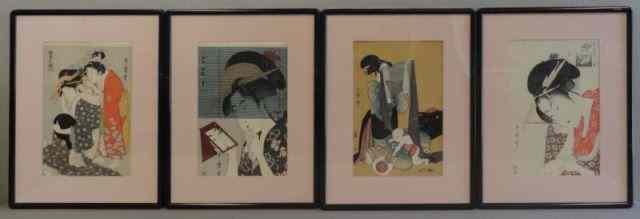 Appraisal: Japanese Woodblock Prints From an East th Street NYC Apartment