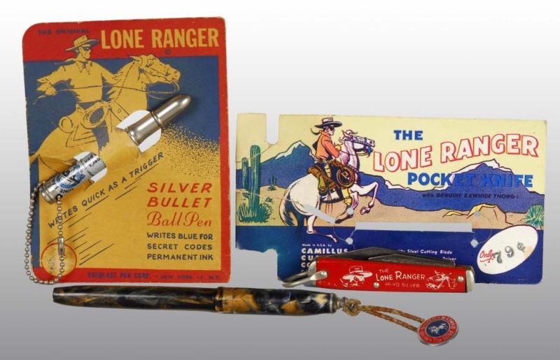 Appraisal: Lot of Lone Ranger Items Description Includes a knife and