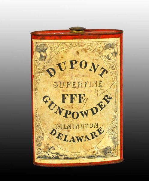 Appraisal: Dupont Superfine Gun Powder Tin Description Wilmington Delaware Paper label