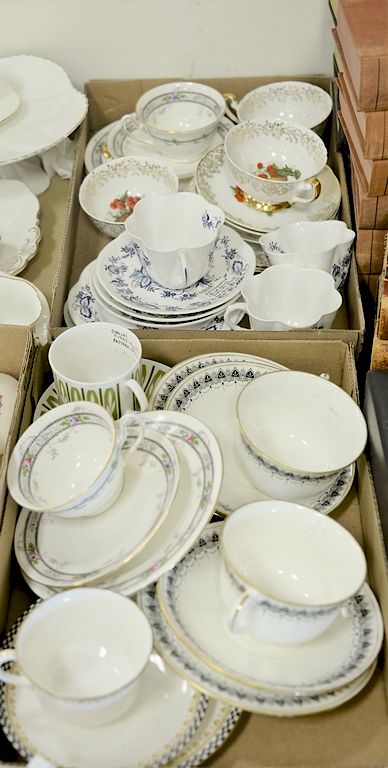 Appraisal: Two tray lots of Shelley china including cups saucers and