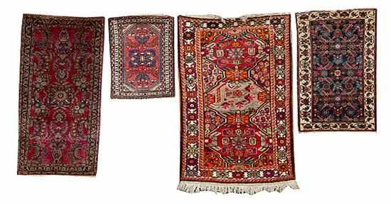 Appraisal: Four Semi-Antique Carpets one Sarouk circa ' '' x '