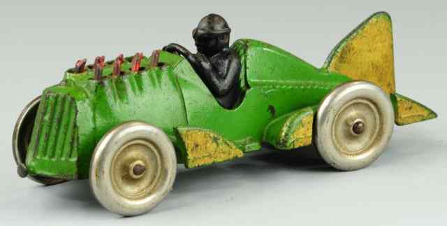 Appraisal: HUBLEY RACER WITH ARTICULATED PISTONS Cast iron painted in green