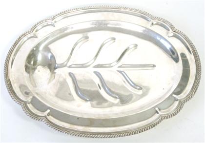 Appraisal: Sterling silver well-and-tree platter th century