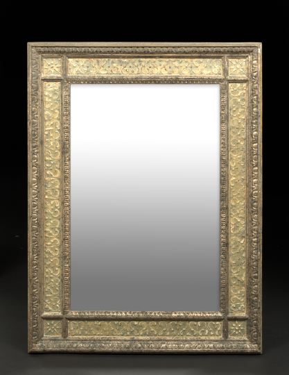 Appraisal: Florentine Polychromed Looking Glass third quarter th century the rectangular