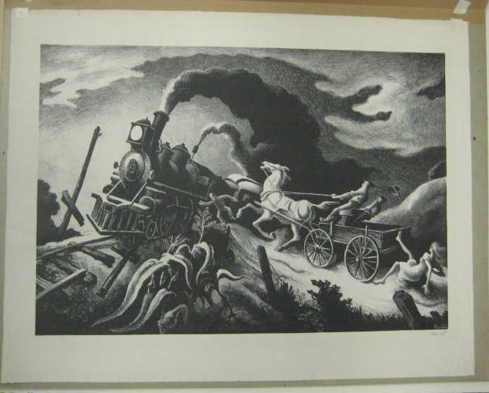 Appraisal: THOMAS HART BENTON AMERICAN - WRECK OF THE OLD lithograph