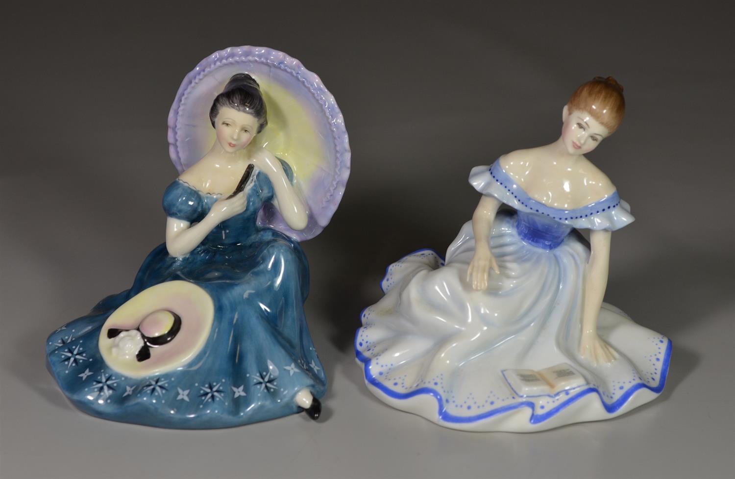 Appraisal: Royal Doulton bone china figurines Marjorie HN Pensive Moments HN