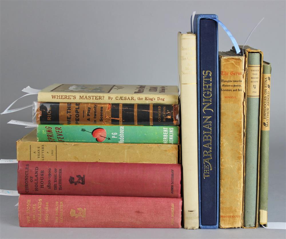 Appraisal: GROUP OF ELEVEN BOOKS INCLUDING FIRST EDITIONS AND ROSSETTI AND