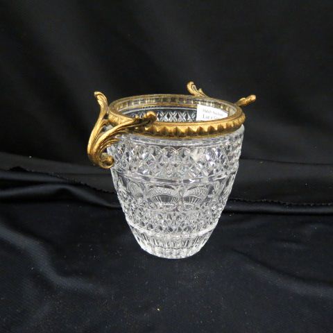 Appraisal: Crystal Vase gilt metal top