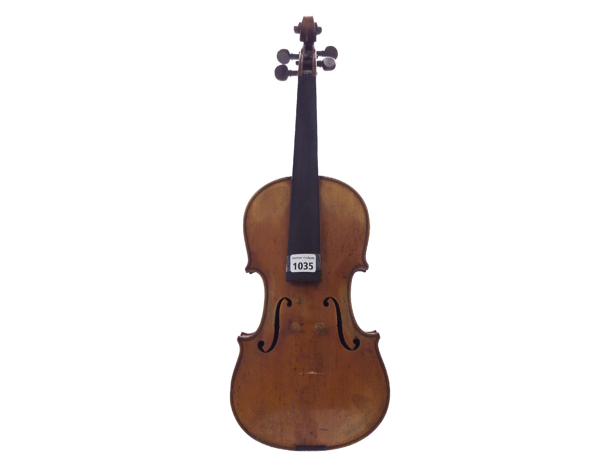 Appraisal: Early th century Stradivarius copy violin cm