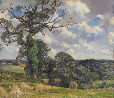 Appraisal: Wilfred Stanley Pettitt b Pastoral View Signed Oil on canvas