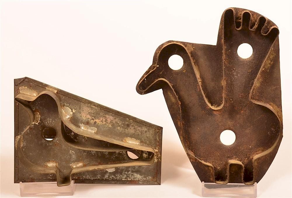 Appraisal: Two Bird Form Tin Cookie Cookie Cutters Two th Century