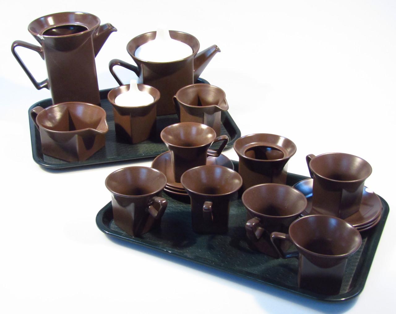 Appraisal: A thC Johnson brown and cream glazed part tea service