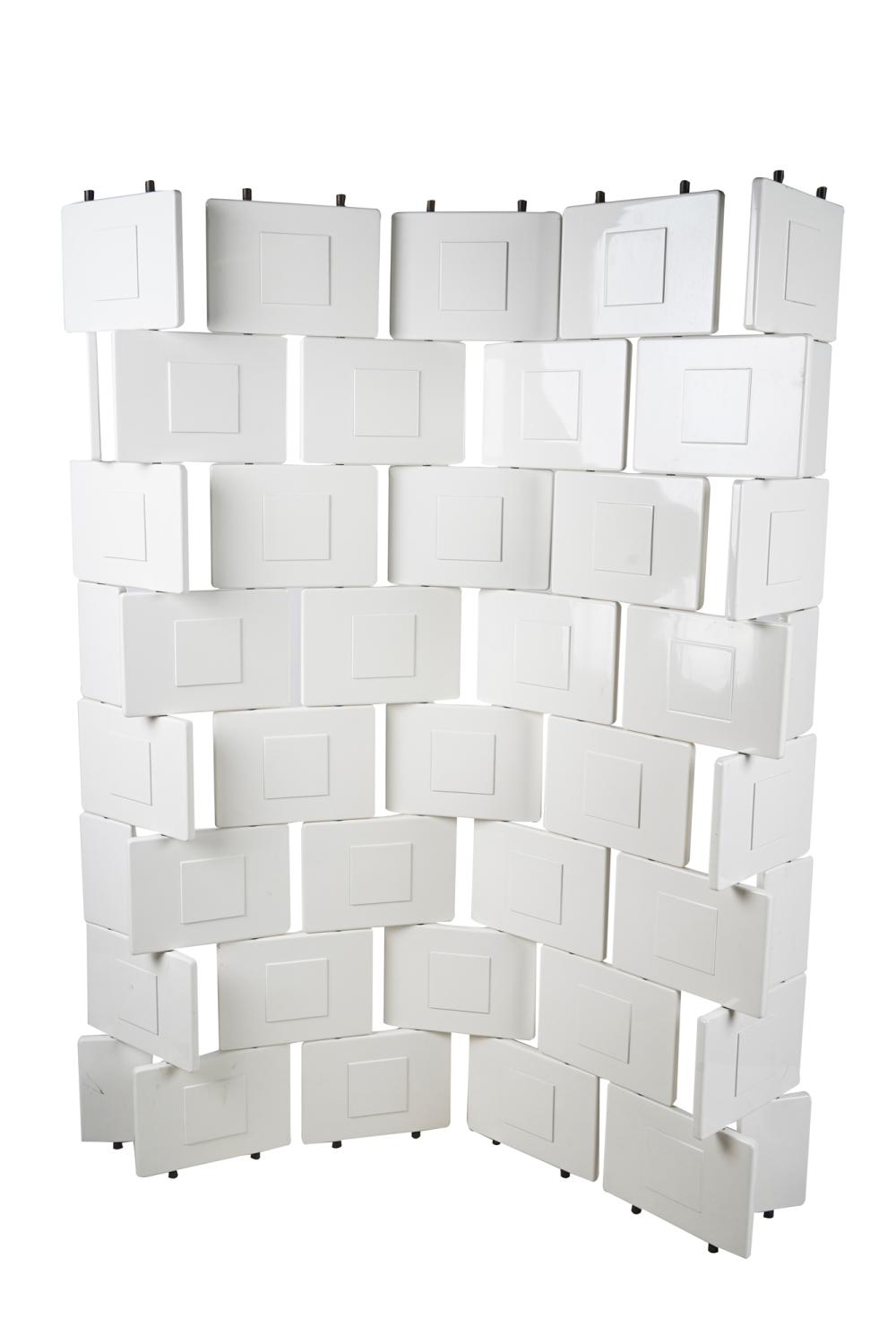 Appraisal: EILEEN GRAY BRICK SCREENwith rotating panels inches wide inches high