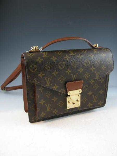 Appraisal: Louis Vuitton Monogram Envelope Bag in the briefcase style with