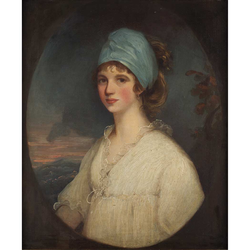 Appraisal: Manner of John Hoppner Portrait of a Lady in a