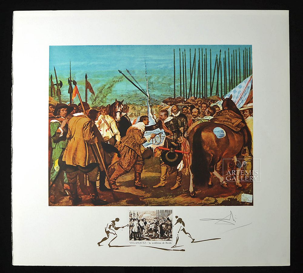 Appraisal: Signed S Dali - Velasquez La Reddition de Breda Originally