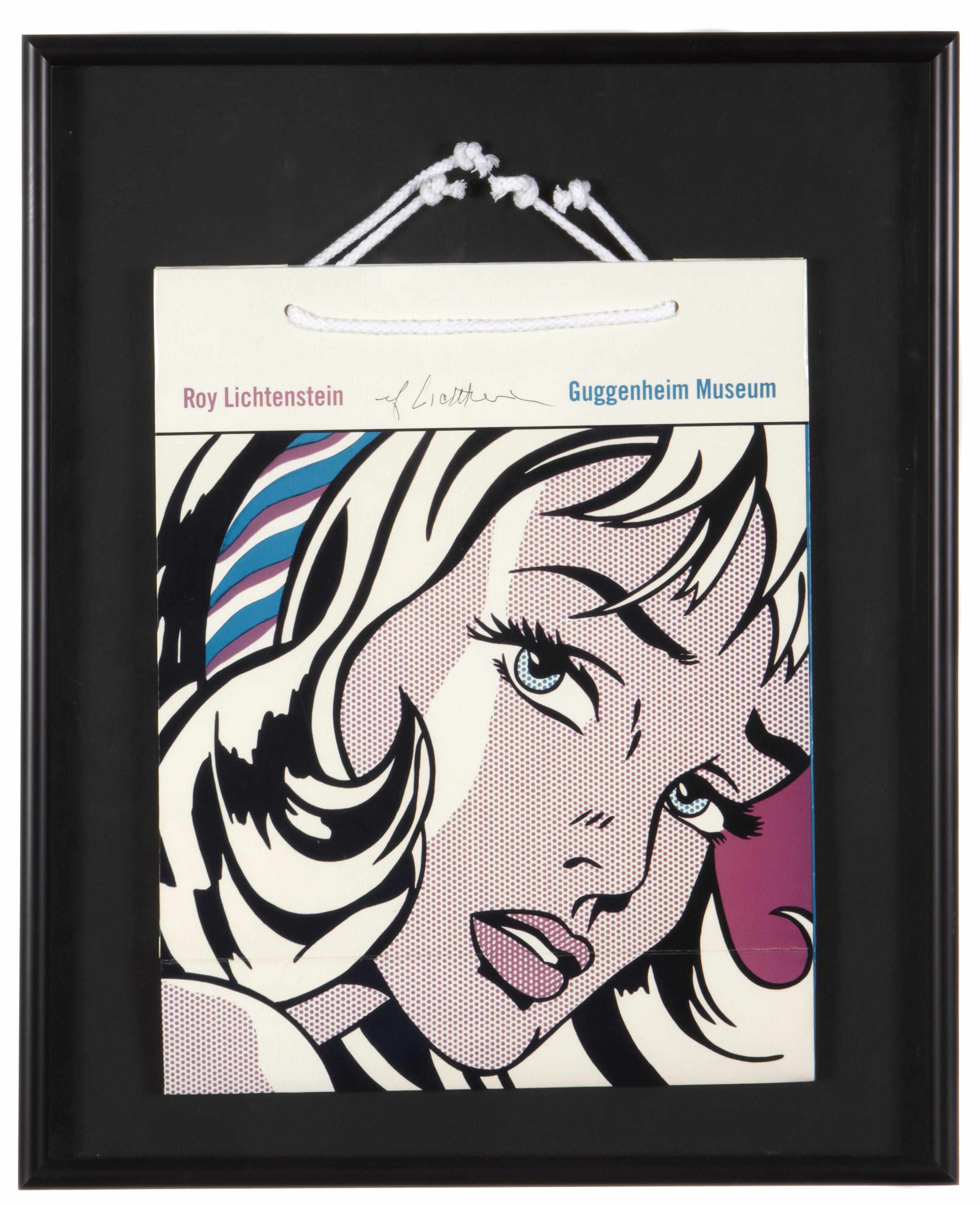 Appraisal: Roy Lichtenstein American - Guggenheim Shopping Bag Girl with Hair