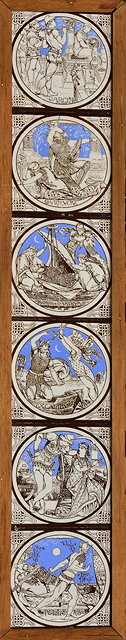 Appraisal: John Moyr Smith British - for MintonsSix tiles from 'Idylls