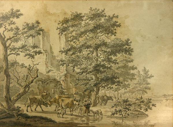 Appraisal: Attributed to Paul Sandby R A British - A ruin