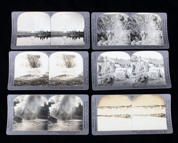 Appraisal: Keystone View Company Stereograph's of Yellowstone Included in this lot