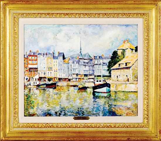 Appraisal: Arthur Fillon French - COASTAL SCENE oil on canvas framed