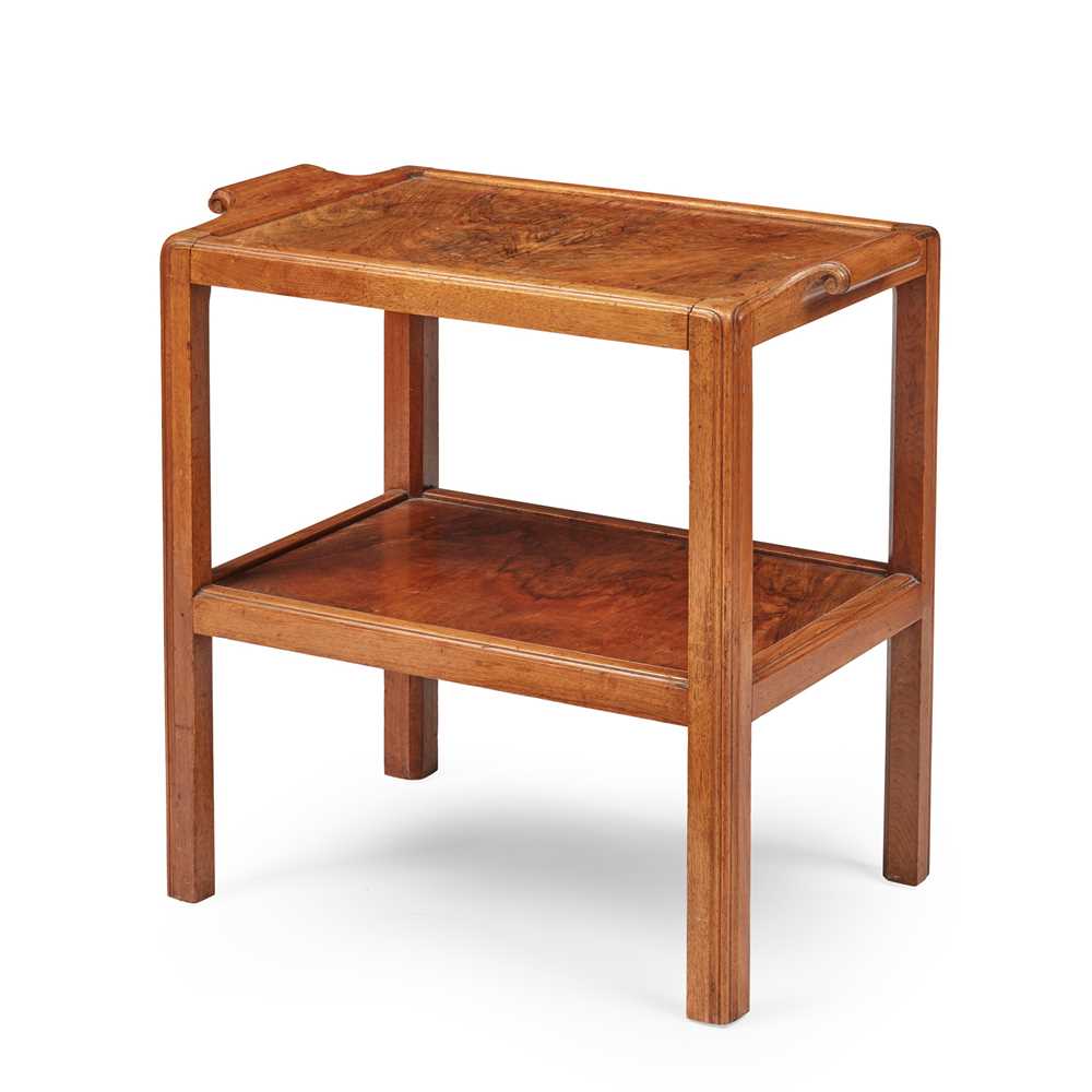 Appraisal: HEAL SON LONDON ART DECO SIDE TABLE CIRCA walnut with