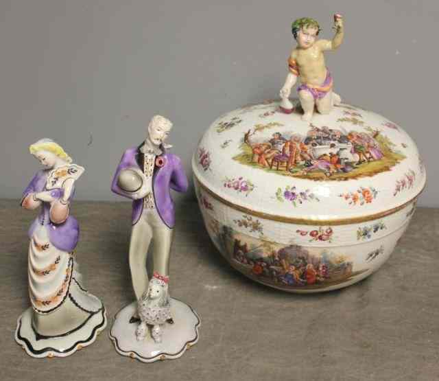 Appraisal: Porcelain Lot Including a Large K P M CoveredTureen Includes