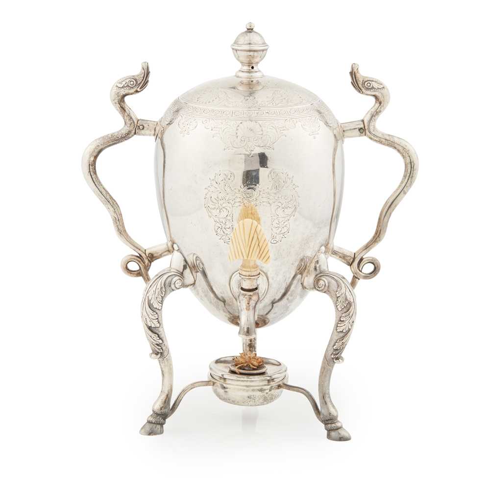 Appraisal: Y A RARE SCOTTISH GEORGE II COFFEE URN ATTRIBUTED TO