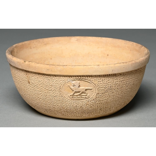 Appraisal: A Coleorton pottery flower bowl - of unglazed textured fabric