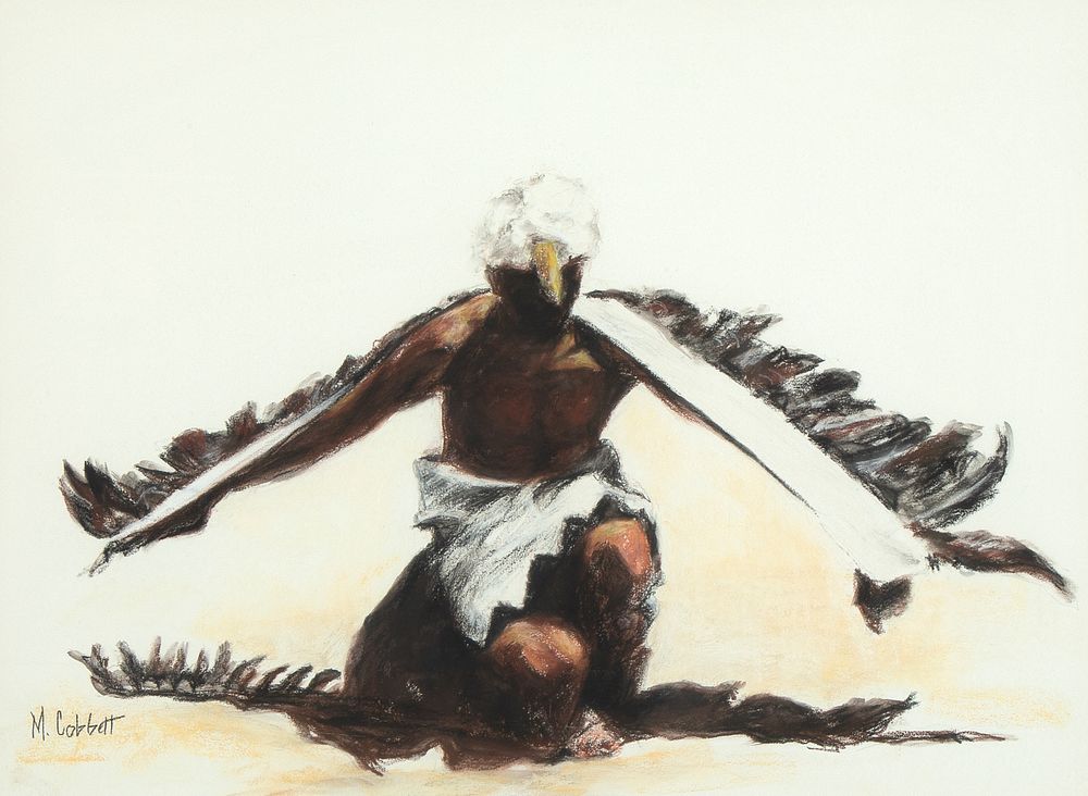 Appraisal: Marian Cobbett Untitled Eagle Dancer Marian Cobbett b Untitled Eagle