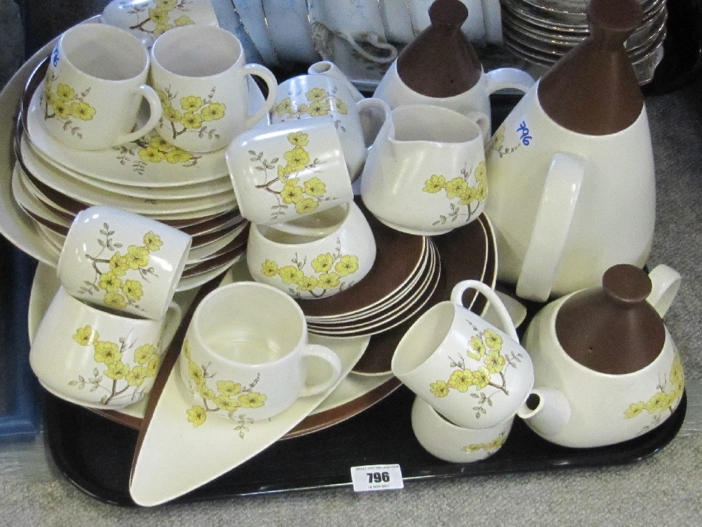 Appraisal: Large quantity of Carlton Ware yellow blossom wares