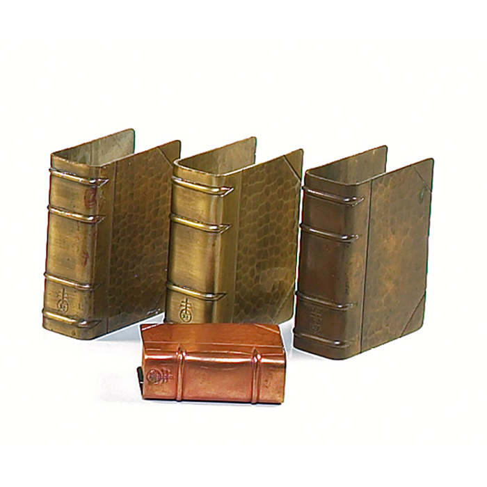 Appraisal: Roycroft matchbox holders four