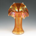 Appraisal: Carnival glass vase Unmarked Minute nick to base tall by