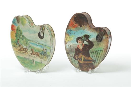 Appraisal: PAIR OF BISCUIT TINS Huntley and Palmers England late th