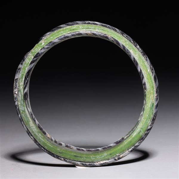 Appraisal: Roman glass bangle BC- CE Roman Period in custom box