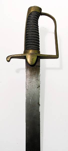 Appraisal: A British light cavalry officer's sabercirca - Straight inch single