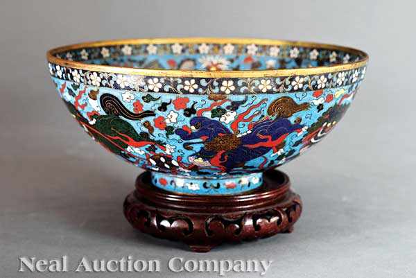 Appraisal: A Good Chinese Cloisonn Enamel Bowl probably th th c