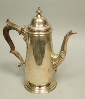 Appraisal: JE CALDWELL Sterling Coffee Pot Antique Reproduc JE CALDWELL Sterling