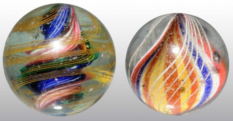 Appraisal: Lot of German Swirl Marbles Condition Size Largest - Dia