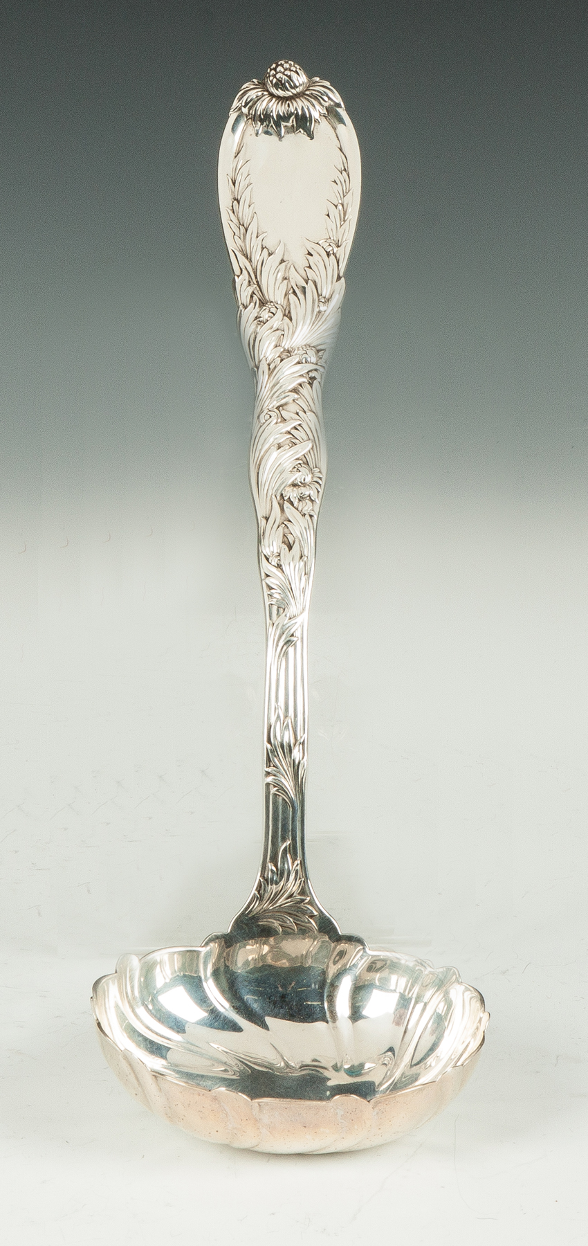 Appraisal: Tiffany Co Makers Sterling Silver Ladle - Chrysanthemum Pattern Monogram